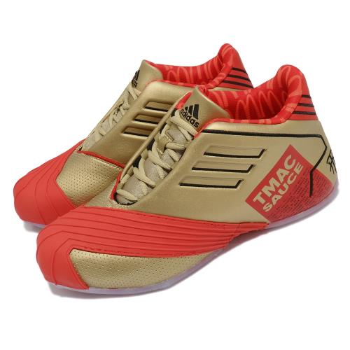 adidas 籃球鞋 TMAC 1 McDonalds 男鞋 麥當勞聯名 海外限定 McGrady 金 紅 FX2075 [ACS 跨運動]