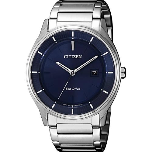 CITIZEN星辰光動能城市手錶-藍x銀/40mm(BM7400-80L)