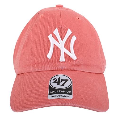 NEW ERA-洋基NY 白繡線第47章 女性棒球帽/粉橘