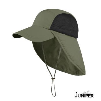 JUNIPER 戶外防UV透氣護頸蓋片遮陽釣魚帽 MJ7222
