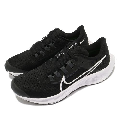 Nike 慢跑鞋 Zoom Pegasus 38 女鞋 氣墊 舒適 避震 路跑 健身 球鞋 黑 白 CZ4178002 [ACS 跨運動]