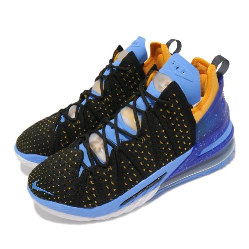 Nike 籃球鞋 LeBron XVIII EP 運動 男鞋 氣墊 舒適 避震 包覆 明星款 球鞋 黑 藍 CQ9284006 [ACS 跨運動]