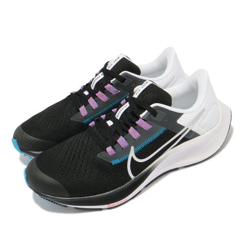 Nike 慢跑鞋 Zoom Pegasus 38 女鞋 氣墊 舒適 避震 路跑 健身 球鞋 黑 白 CZ4178015 [ACS 跨運動]