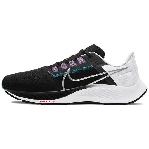 【現貨】Nike Air Zoom Pegasus 38 男鞋 慢跑 氣墊 緩震 網布 黑白銀【運動世界】CW7356-003