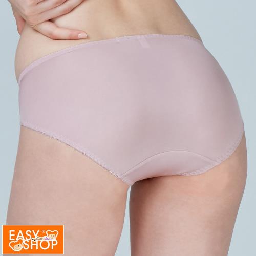 【EASY SHOP】Beauty bra魔荳-素面好搭中腰三角內褲-乾燥紫