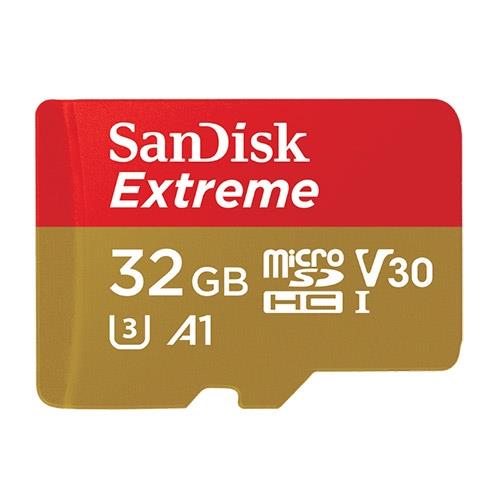 Sandisk Extreme microSDHC 行動裝置電玩記憶卡-32GB【愛買】