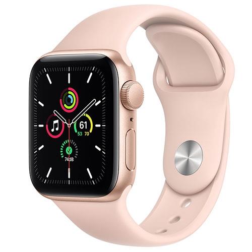 Apple Watch SE GPS版-鋁金屬殼搭配運動型錶帶【40m】【愛買】