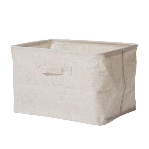 森 棉麻深型收納盒S3058L-6-大(25x39x28cm)【愛買】