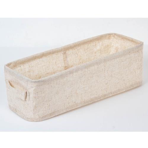 森 棉麻隙縫收納盒S3089-6(12x13x37cm)【愛買】
