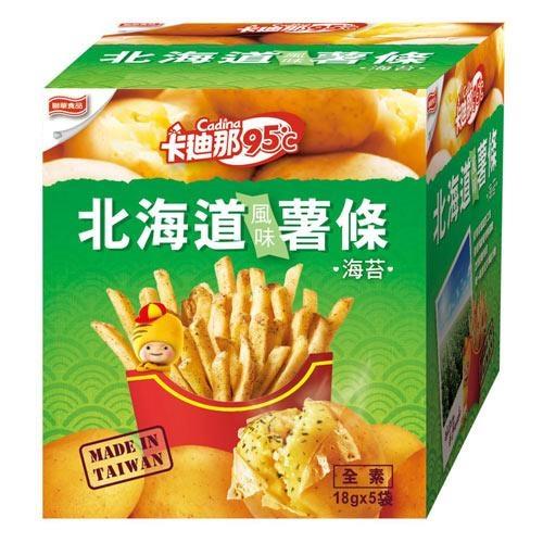 卡迪那95℃北海道風味薯條-海苔18g X5入/盒【愛買】