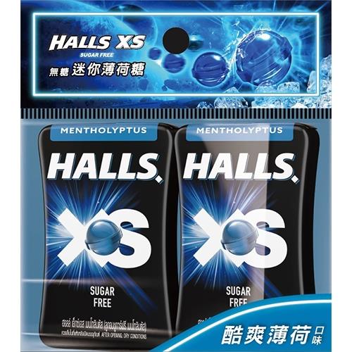 Halls XS 無糖薄荷糖酷爽薄荷量販包27.6g【愛買】