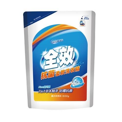 毛寶全效柔軟洗衣精補充包-抗菌1800g【愛買】