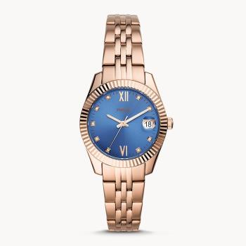 FOSSIL 晶鑽羅馬時標不鏽鋼錶32mm-(ES4901)