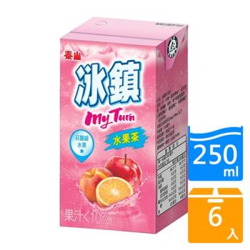 泰山冰鎮水果茶250ml x6入【愛買】