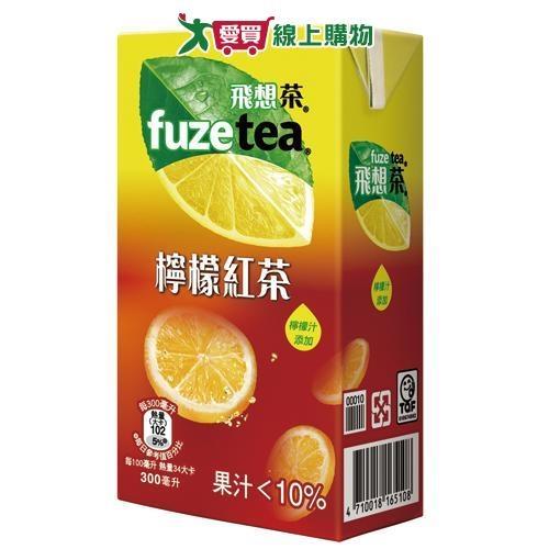 FUZE TEA飛想茶檸檬紅茶300mlx6【愛買】