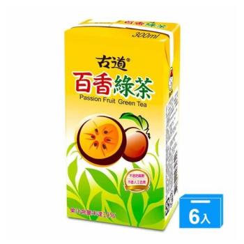 古道百香綠茶300ml*6【愛買】