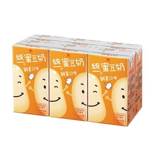 統一蜜豆奶雞蛋250ml*6【愛買】