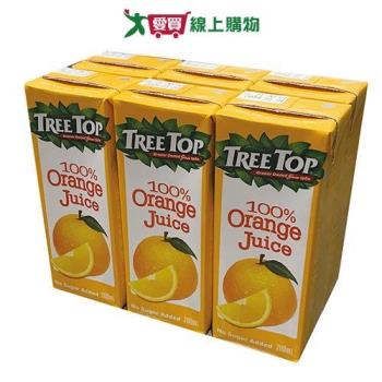 樹頂100%純柳橙汁200MLx6【愛買】