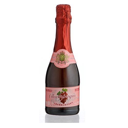 七星紅葡萄口味氣泡飲料350ml【愛買】