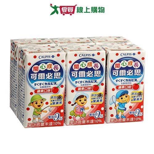 可爾必思蘋果乳酸菌160mlx6【愛買】