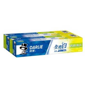 DARLIE好來全亮白牙膏-青檸薄荷140g X2入【愛買】