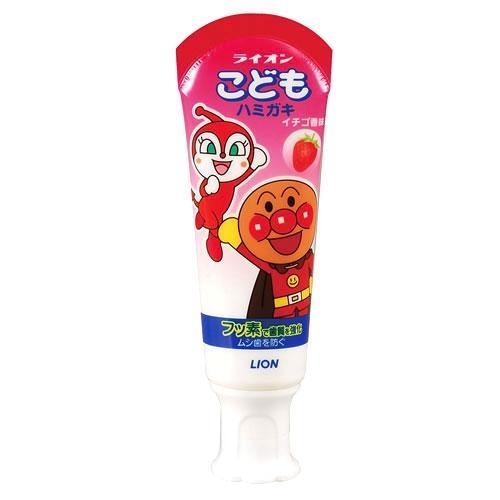 日本獅王麵包超人牙膏-草莓40g【愛買】