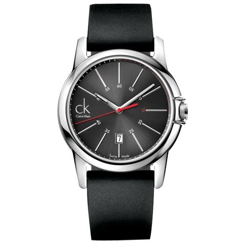 【瑞士 CK手錶 Calvin Klein】CK中性錶 膠質錶帶 礦物抗磨玻璃 夜光指針 防水30米(K0A21507)