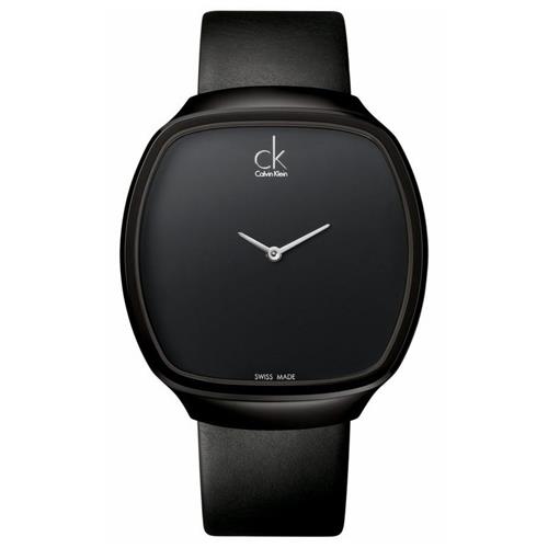 【瑞士 CK手錶 Calvin Klein】CK中性錶 皮革錶帶 礦物抗磨玻璃 防水30米(K0W23702)