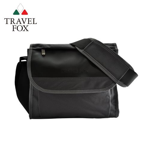 TRAVEL FOX 旅狐 簡約商務鑽紋公事包/側背包 (TB599-01) 黑色