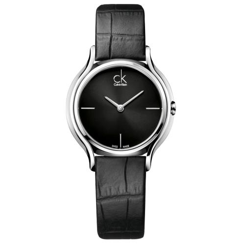 【瑞士 CK手錶 Calvin Klein】氣質皮革女錶 礦物抗磨玻璃 防水30米(K2U231C1)