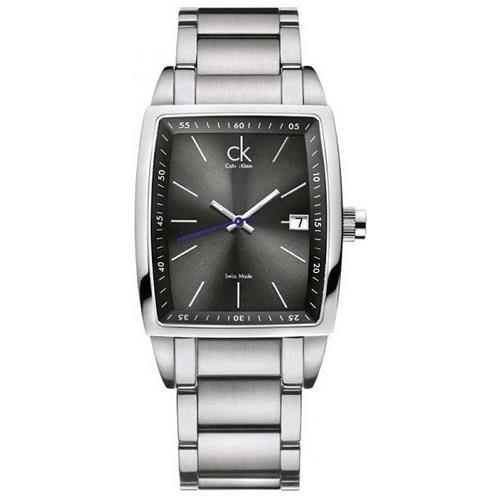 【瑞士 CK手錶 Calvin Klein】極簡銀刻酒桶型時尚腕錶 中性錶 不銹鋼錶帶 礦物抗磨玻璃 日常生活防水(K3041161)