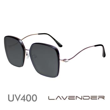 Lavender高科技太空尼龍記憶鏡片太陽眼鏡 金屬鑲邊水鑽曲腳-經典黑H7144-C1