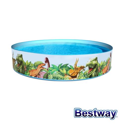 Bestway 趣味免充氣泳池 恐龍款55001