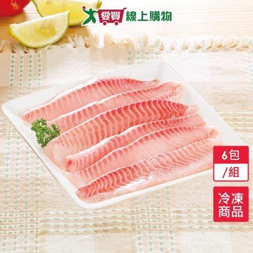 台灣鮮切鯛魚腹片6包/組(400G±5%/包)【愛買冷凍】