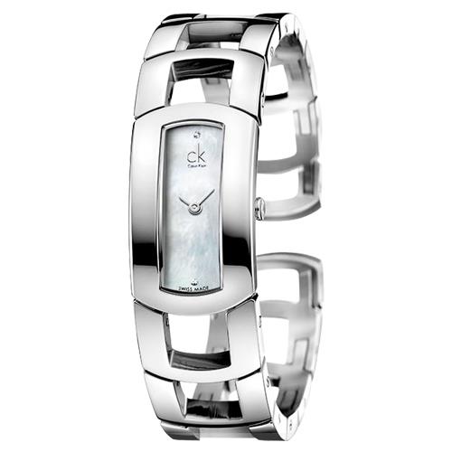 【瑞士 CK手錶 Calvin Klein】不銹鋼手鐲式錶帶 礦物抗磨玻璃 日常生活防水(K3Y2S11T)