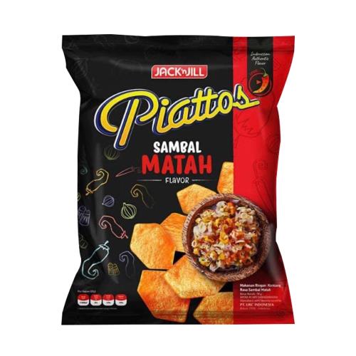 【印尼】Piattoos 風味洋芋片 脆片餅乾(香辣)X10包