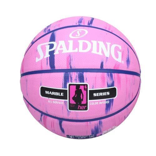 SPALDING NBA 4HER #6號女用橡膠籃球-室外 戶外 6號球 斯伯丁