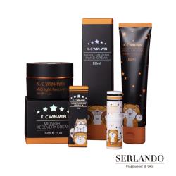 Serlando詩蘭朵 K C Win Win X 白爛貓聯名限定 熬夜霜30ml 護手霜60ml 護唇膏3 5g 三入組 Serlando 詩蘭朵 Etmall東森購物網