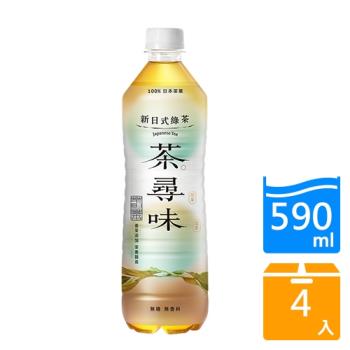 黑松茶尋味新日式綠茶590ml*4【愛買】