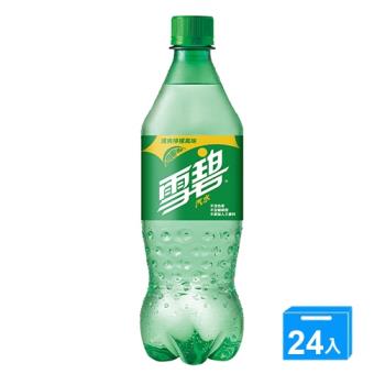 雪碧汽水寶特瓶600mlx24入/箱【愛買】