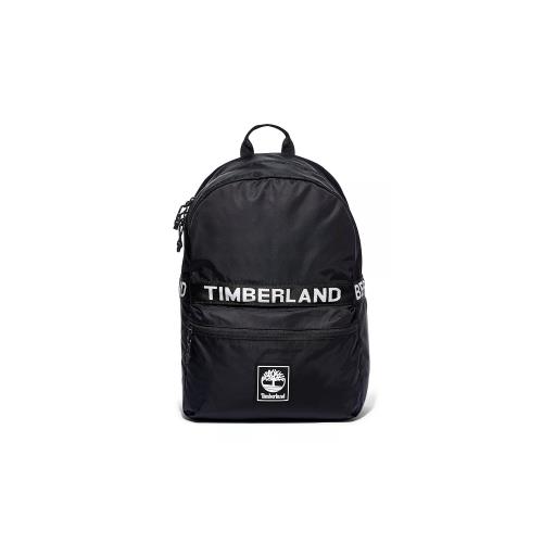 Timberland 中性黑色品牌標誌雙肩後背包A2HAT001