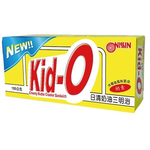 日清Kid-O三明治餅乾-奶油口味150g【愛買】