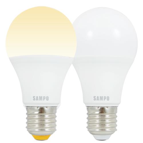SAMPO聲寶 13W白光/黃光LED節能燈泡 (2入)