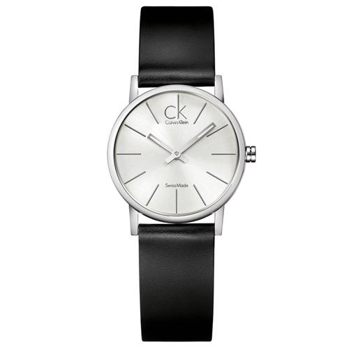 【瑞士 CK手錶 Calvin Klein】經典時尚 女錶 皮革錶帶 礦物抗磨玻璃 日常生活防水(K7622185)