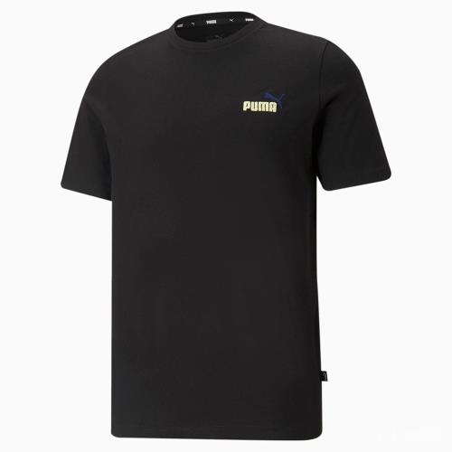PUMA Essential 男裝 短袖 純棉 休閒 訓練 刺繡 黑 歐規 58718401