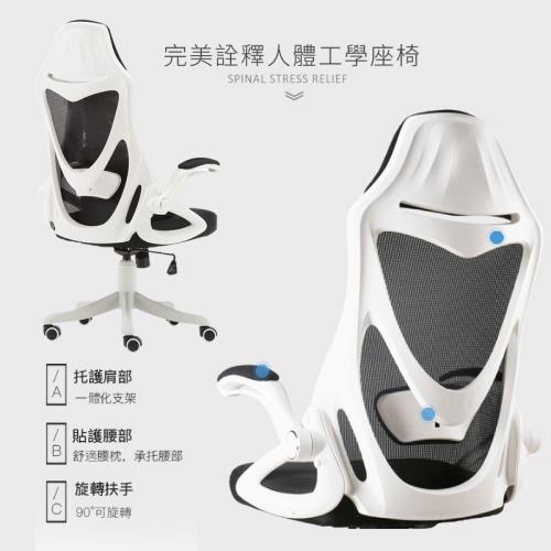 【STYLE格調】人體工學科技升降電腦椅-(升級原生棉款)電腦椅/辦公椅/會議椅/休閒椅/工作椅