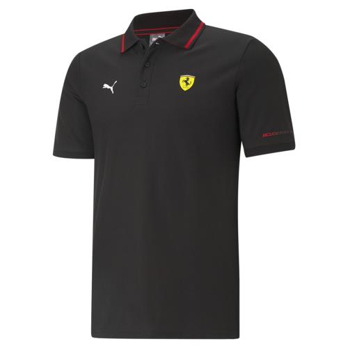 PUMA Ferrari 男裝 短袖 POLO衫 休閒 法拉利 賽車 聯名 歐規 黑 59984301