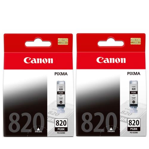 CANON 原廠福利品 PGI-820BK 黑色2入組 墨水匣 適用MP568/MX868/MX876/IP3680/IP4680