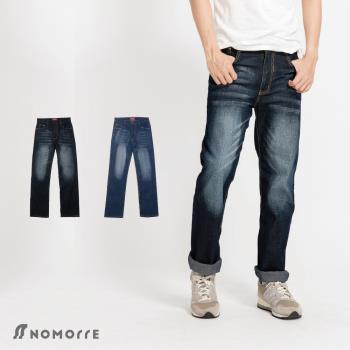 【NoMorre】臺灣現貨 牛仔褲 直筒牛仔褲 牛仔長褲 牛仔褲男 彈力 水洗 M-4L 共2色 #3801
