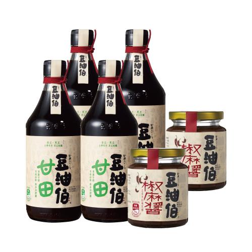 型_豆油伯輕食好美味甘田醬料組